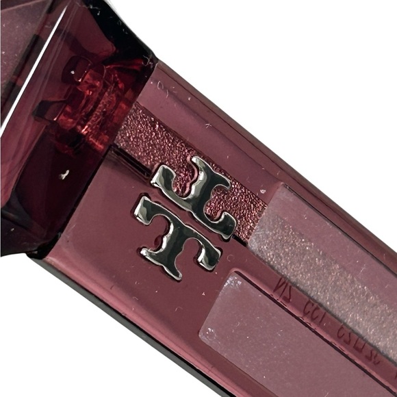 Tory Burch Eleanor Oval  Sunglasses with Orange Case - Picture 7 of 13